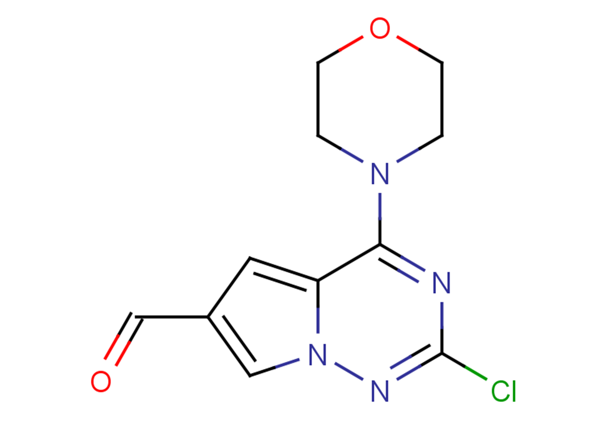 2-chloro-4-(morpholin-4-yl)pyrrolo[2,1-f][1,2,4]triazine-6-carbaldehyde