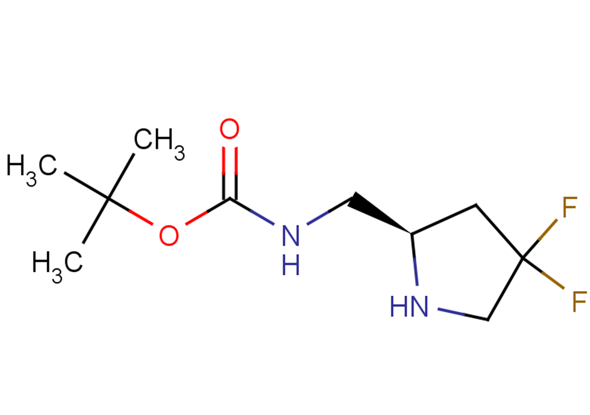 tert-butyl N-{[(2R)-4,4-difluoropyrrolidin-2-yl]methyl}carbamate