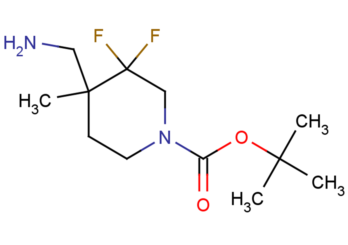 tert-butyl 4-(aminomethyl)-3,3-difluoro-4-methylpiperidine-1-carboxylate