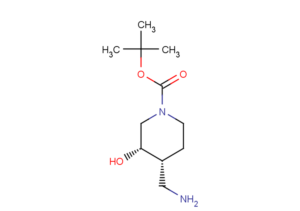 tert-butyl (3S,4R)-4-(aminomethyl)-3-hydroxypiperidine-1-carboxylate