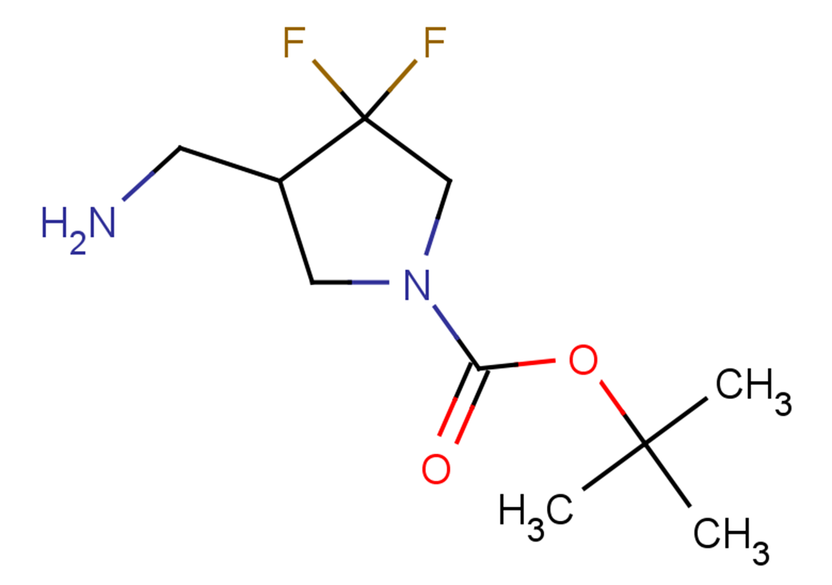 tert-butyl 4-(aminomethyl)-3,3-difluoropyrrolidine-1-carboxylate