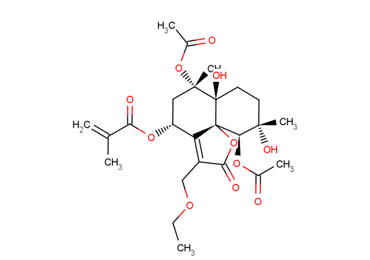 8α-Methacryloyloxy-13-ethoxyvernojalcanolide