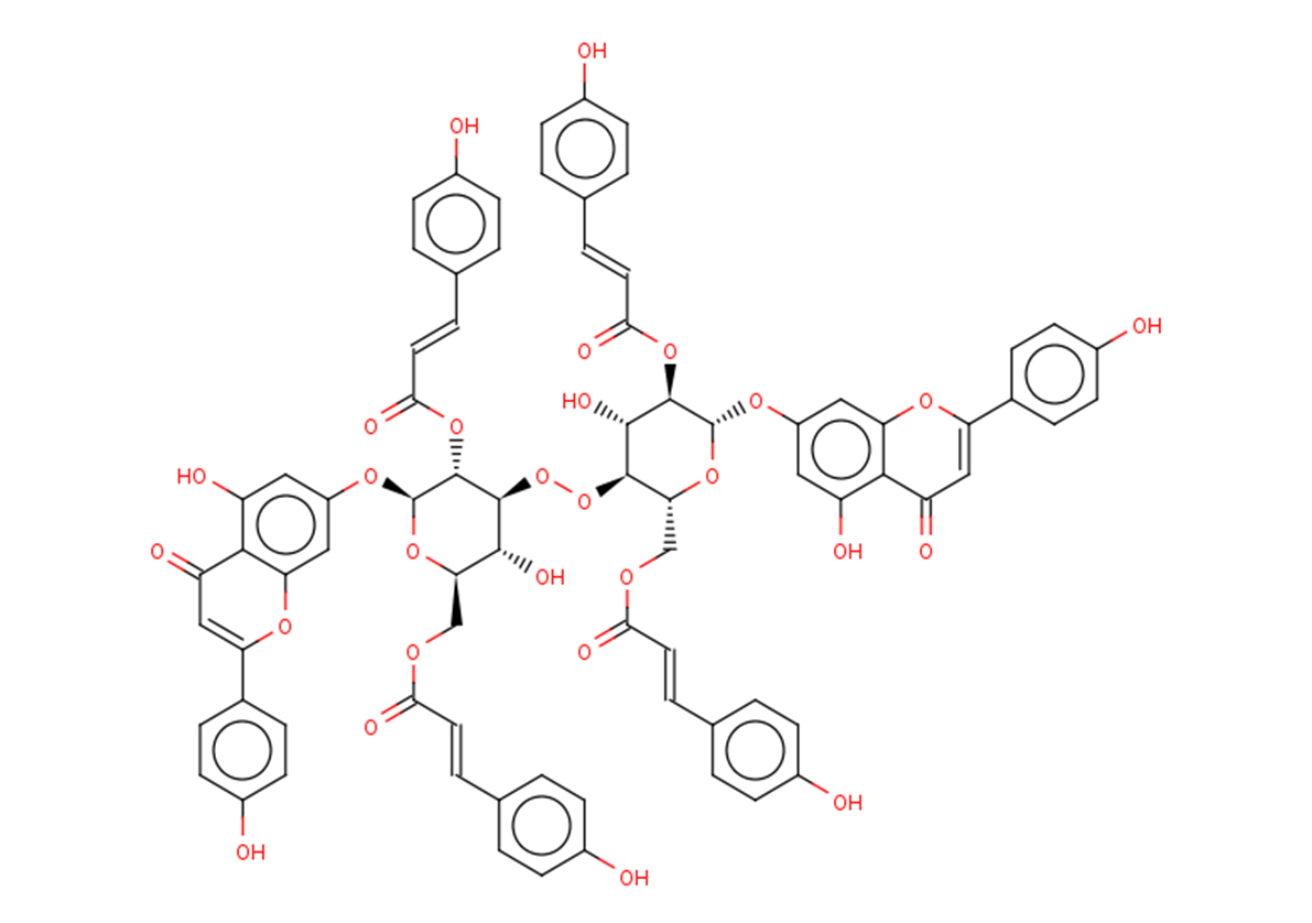 Apigenin 7-O-(2'',6''-di-O-E-p-coumaroyl)glucoside