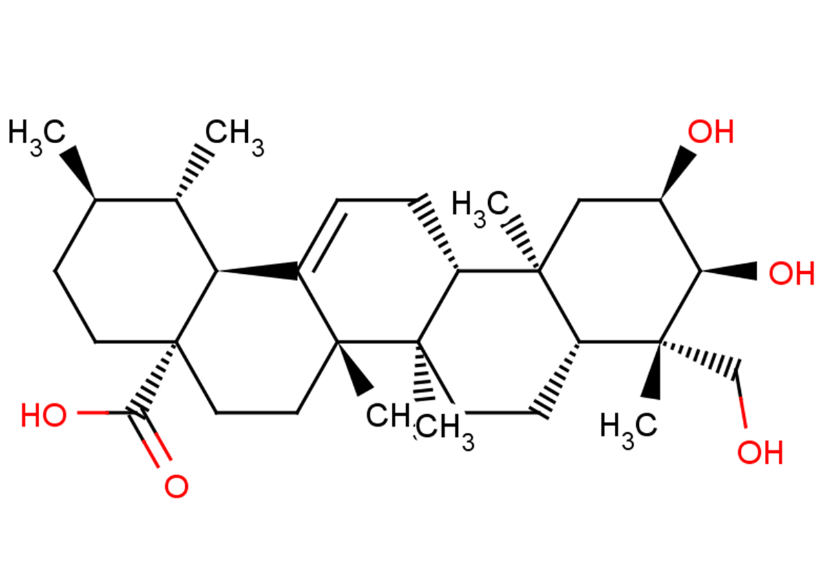2α,3α,24-Trihydroxyurs-12-en-28-oic acid