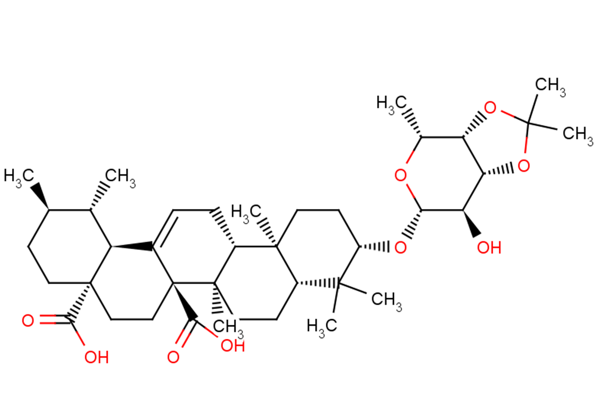 Quinovic acid 3β-O-(3',4'-O-isopropylidene)-β-D-fucopyranoside
