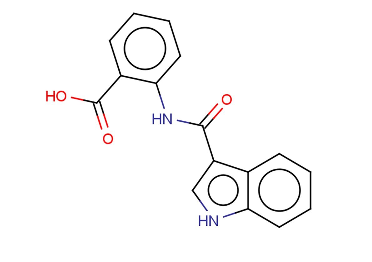 2-(1H-Indole-3-carboxamido)benzoic acid