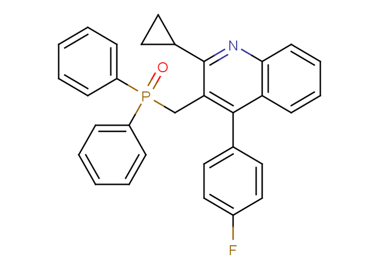 2-Cyclopropyl-3-[(diphenylphosphinyl)methyl]-4-(4-fluorophenyl)quinoline