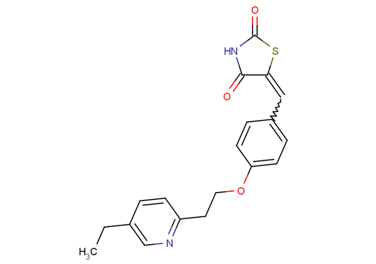 5-(4-(2-(5-Ethylpyridin-2-yl)ethoxy)benzylidene)thiazolidine-2,4-dione