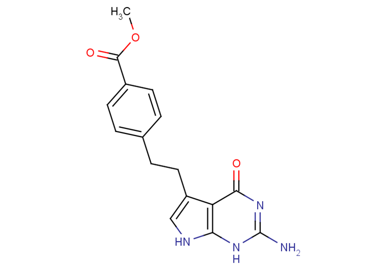 4-[2-(2-Amino-4,7-dihydro-4-oxo-1H-pymol[2,3-d]pyrimodin-5-yl)ethyl]benzoic acid methyl ester