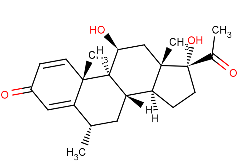 11β,17α-Dihydroxy-6α-methylpregna-1,4-diene-3,20-dione