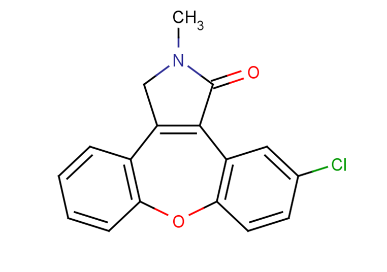 11-Chloro-2,3-dihydro-2-methyl-1H-dibenz[2,3:6,7]oxepino[4,5-c]pyrrol-1-one