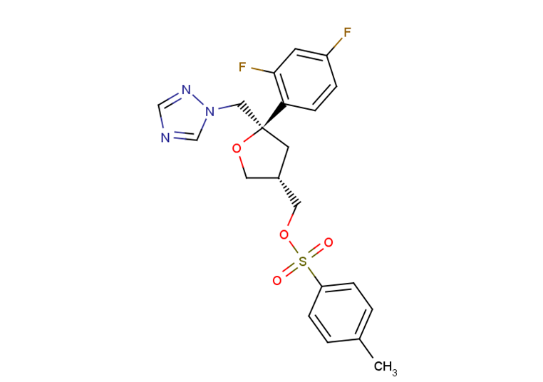 Toluene-4-sulfonic acid 5-(2,4-difluorophenyl)-5-(1H-1,2,4-triazol-1-yl)methyltetrahydrofuran-3-ylmethyl ester