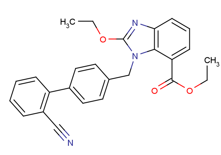 Ethyl 2-ethoxy-1-[(2'-cyanobiphenyl-4-yl)methyl]-1H-benzimidazole-7-carboxylate