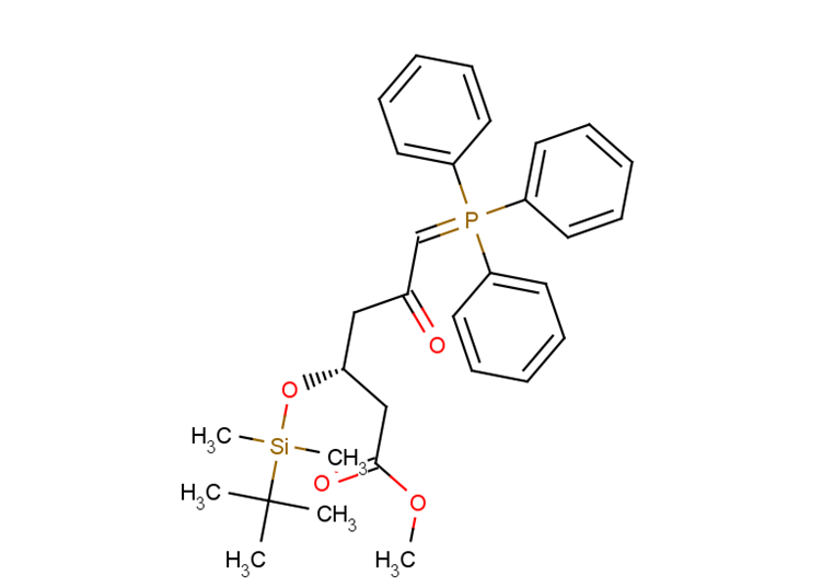 Methyl (3R)-3-(tert-butyldimethylsilyloxy)-5-oxo-6-triphenylphosphoranylidenehexanoate