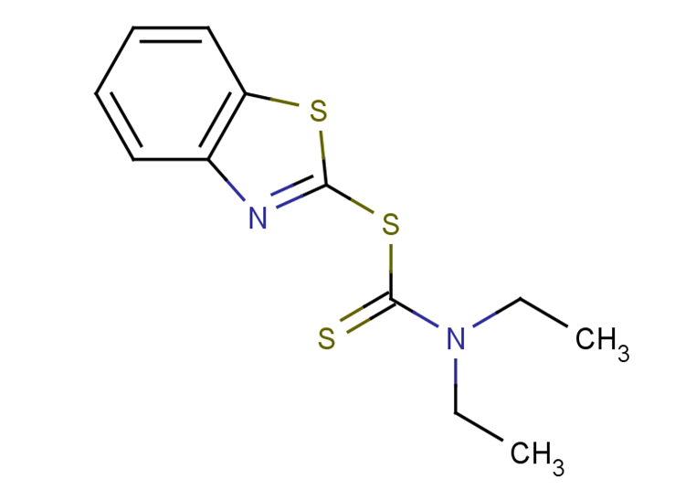 2-Benzothiazolyl diethyldithiocarbamate