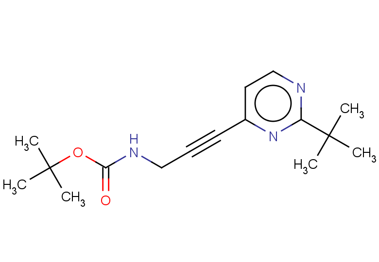 tert-butyl N-[3-(2-tert-butylpyrimidin-4-yl)prop-2-yn-1-yl]carbamate