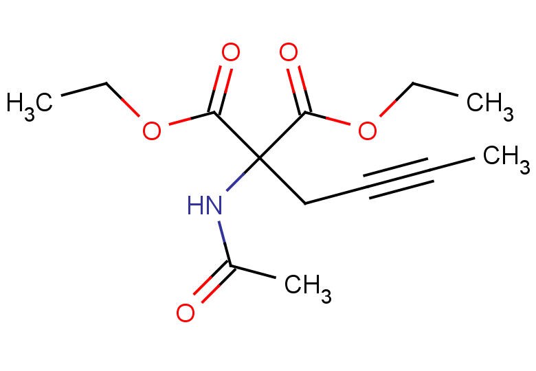 1,3-diethyl 2-(but-2-yn-1-yl)-2-acetamidopropanedioate