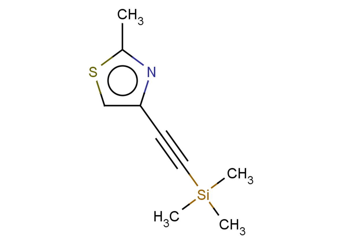2-methyl-4-[2-(trimethylsilyl)ethynyl]-1,3-thiazole