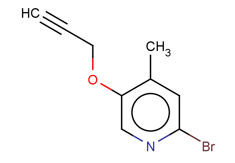 2-bromo-4-methyl-5-(prop-2-yn-1-yloxy)pyridine