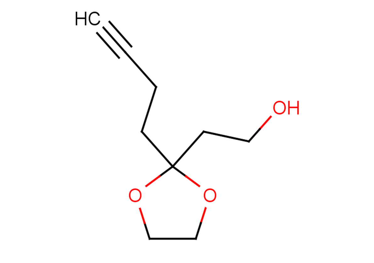 2-[2-(but-3-yn-1-yl)-1,3-dioxolan-2-yl]ethan-1-ol