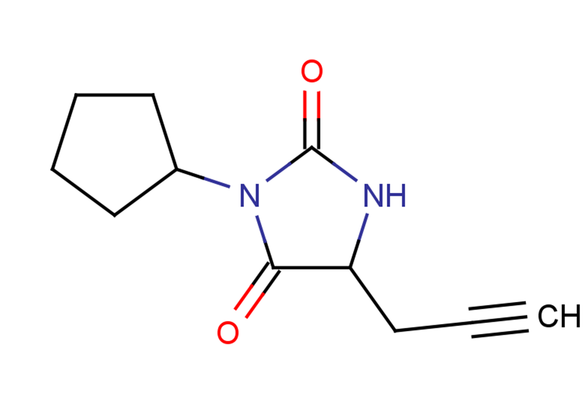 3-cyclopentyl-5-(prop-2-yn-1-yl)imidazolidine-2,4-dione