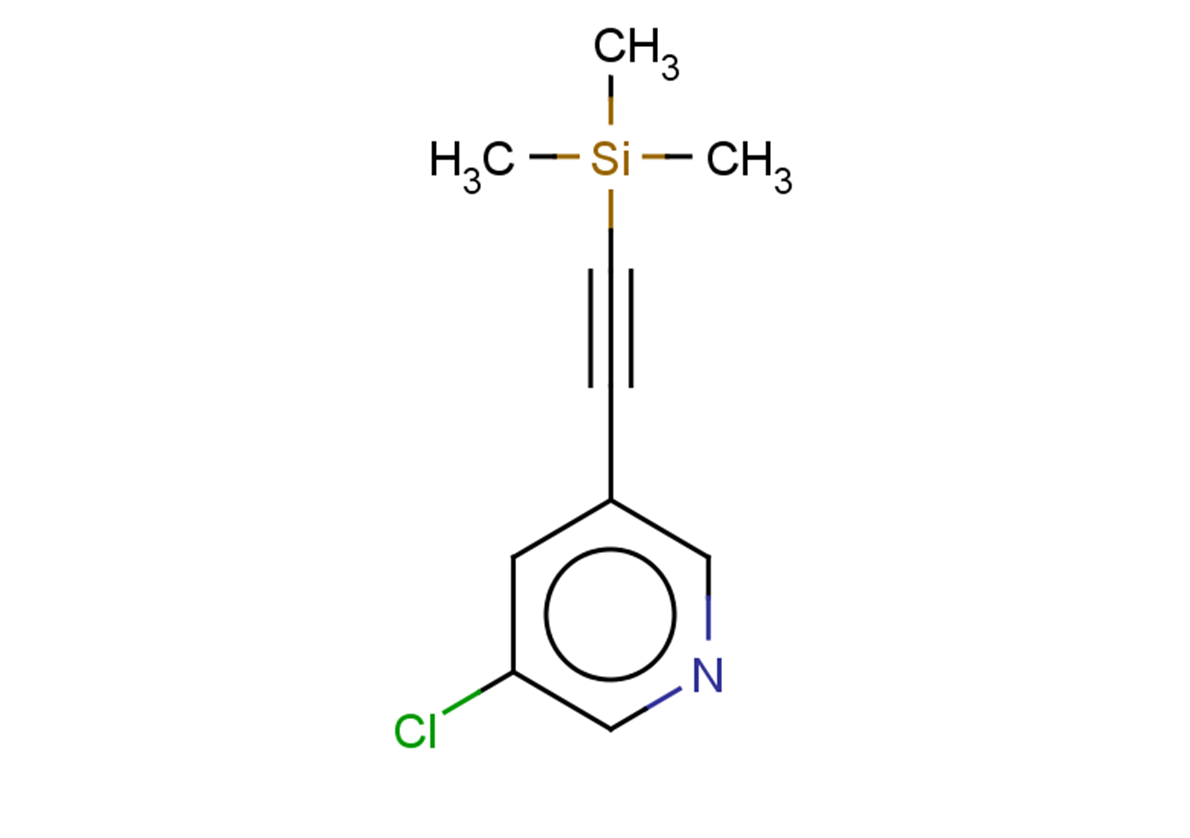 3-chloro-5-[2-(trimethylsilyl)ethynyl]pyridine