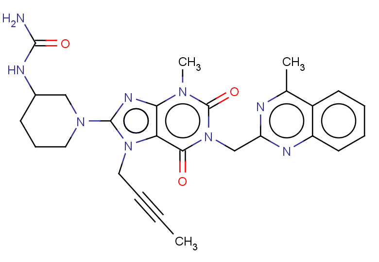 {1-[7-(but-2-yn-1-yl)-3-methyl-1-[(4-methylquinazolin-2-yl)methyl]-2,6-dioxo-2,3,6,7-tetrahydro-1H-purin-8-yl]piperidin-3-yl}urea