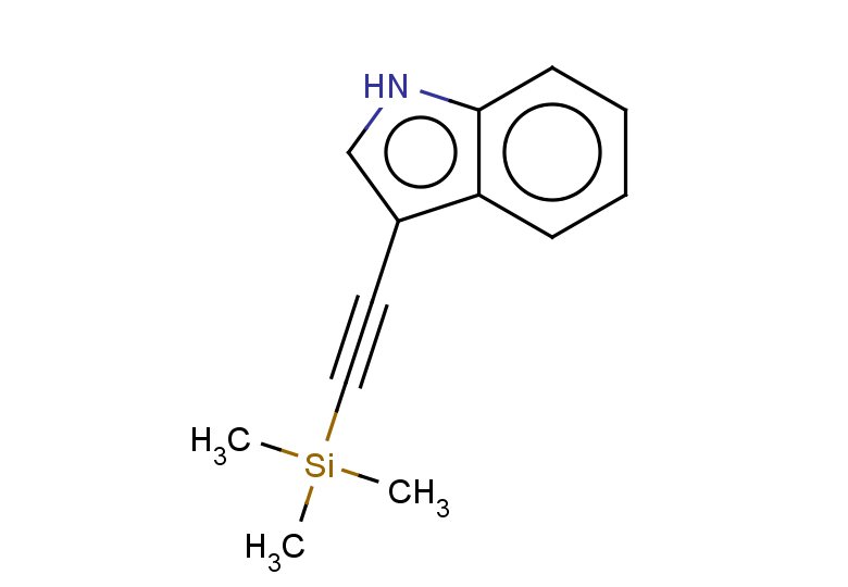 3-[2-(trimethylsilyl)ethynyl]-1H-indole