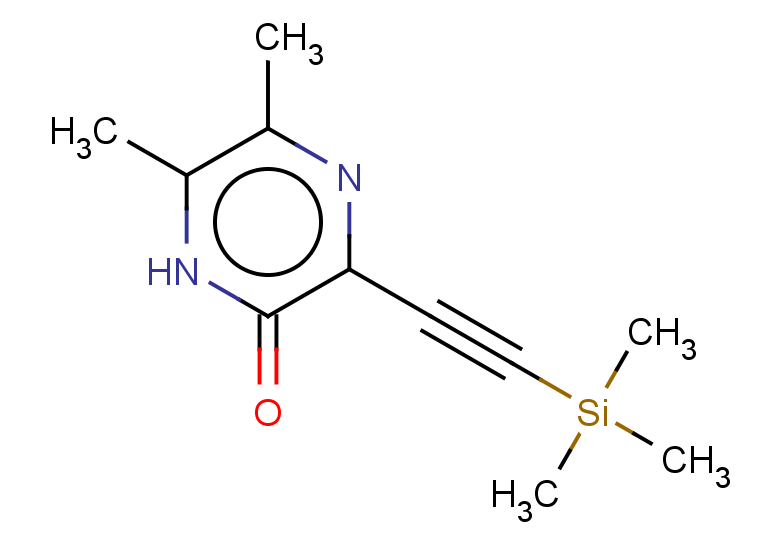5,6-dimethyl-3-[2-(trimethylsilyl)ethynyl]-1,2-dihydropyrazin-2-one