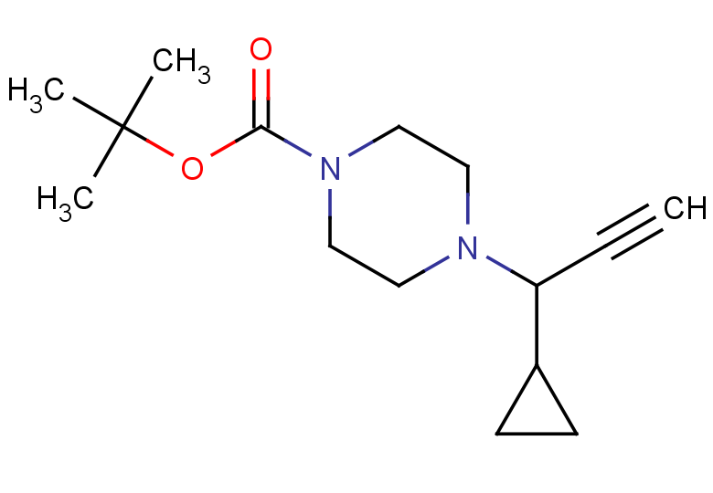 tert-butyl 4-(1-cyclopropylprop-2-yn-1-yl)piperazine-1-carboxylate