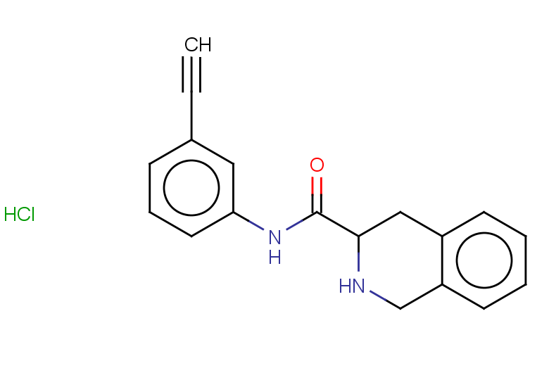 N-(3-ethynylphenyl)-1,2,3,4-tetrahydroisoquinoline-3-carboxamide hydrochloride