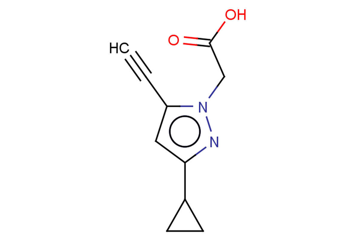 2-(3-cyclopropyl-5-ethynyl-1H-pyrazol-1-yl)acetic acid