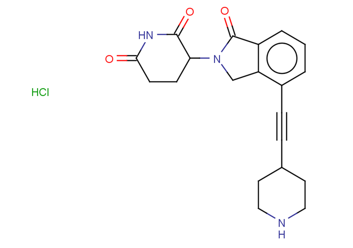 3-{1-oxo-4-[2-(piperidin-4-yl)ethynyl]-2,3-dihydro-1H-isoindol-2-yl}piperidine-2,6-dione hydrochloride