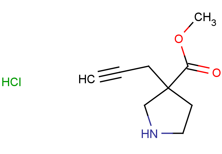 methyl 3-(prop-2-yn-1-yl)pyrrolidine-3-carboxylate hydrochloride