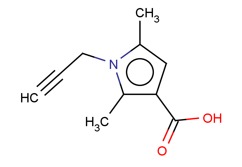 2,5-dimethyl-1-(prop-2-yn-1-yl)-1H-pyrrole-3-carboxylic acid
