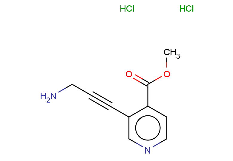 methyl 3-(3-aminoprop-1-yn-1-yl)pyridine-4-carboxylate dihydrochloride