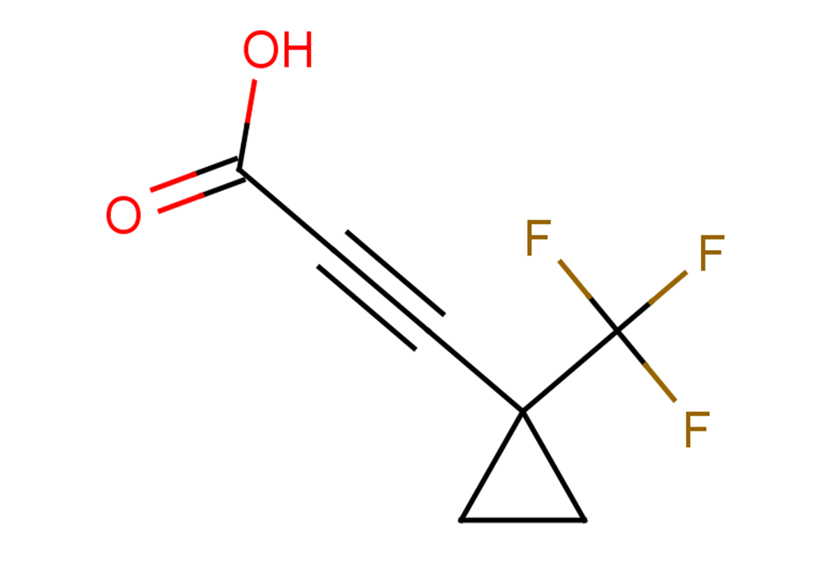 3-[1-(trifluoromethyl)cyclopropyl]prop-2-ynoic acid