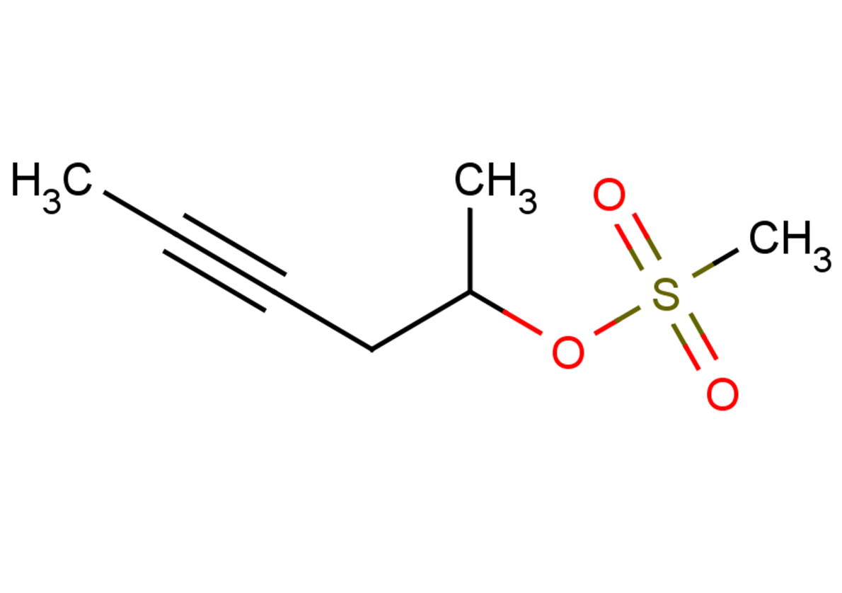 hex-4-yn-2-yl methanesulfonate