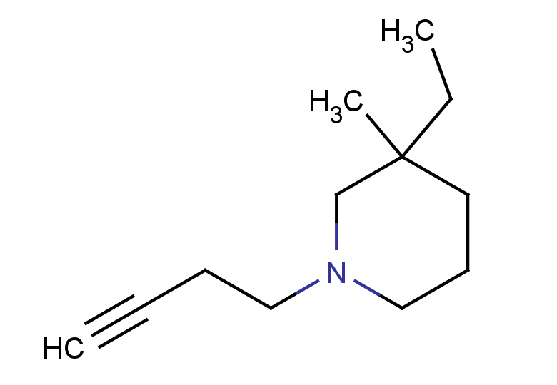1-(but-3-yn-1-yl)-3-ethyl-3-methylpiperidine