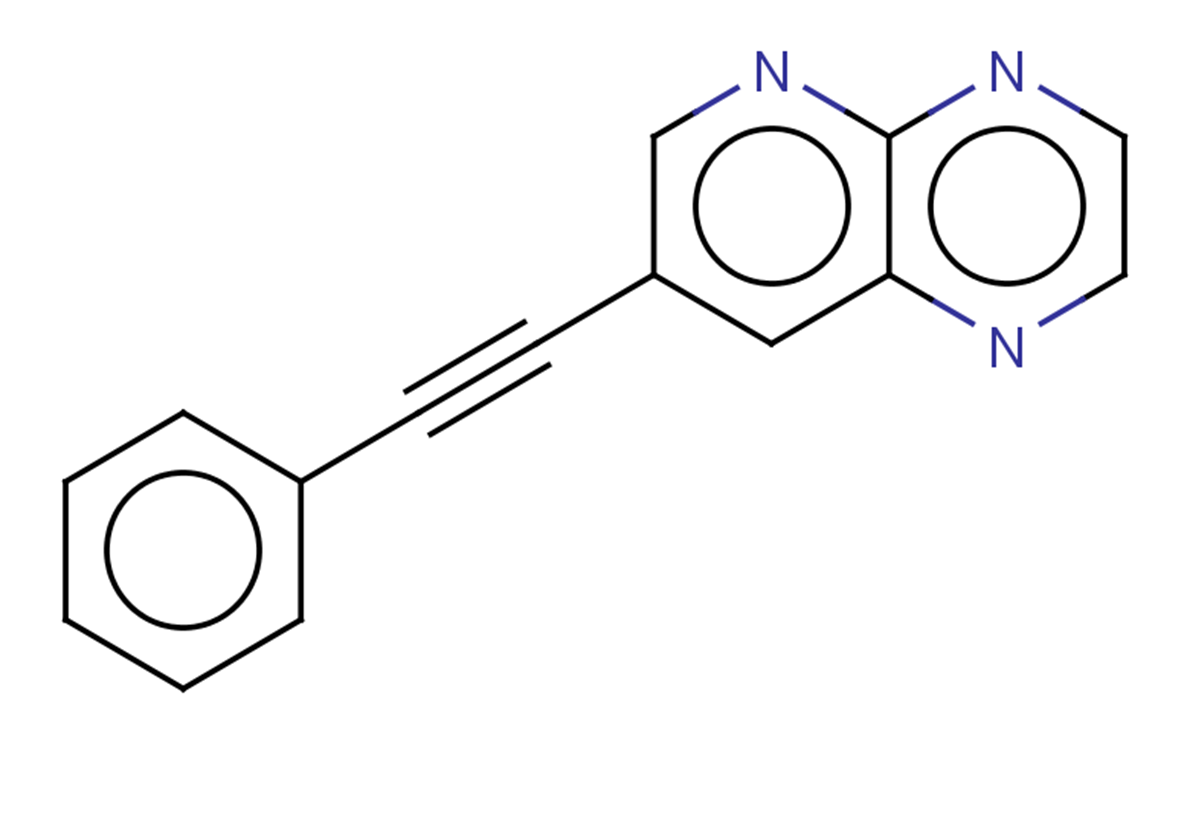 7-(2-phenylethynyl)pyrido[2,3-b]pyrazine