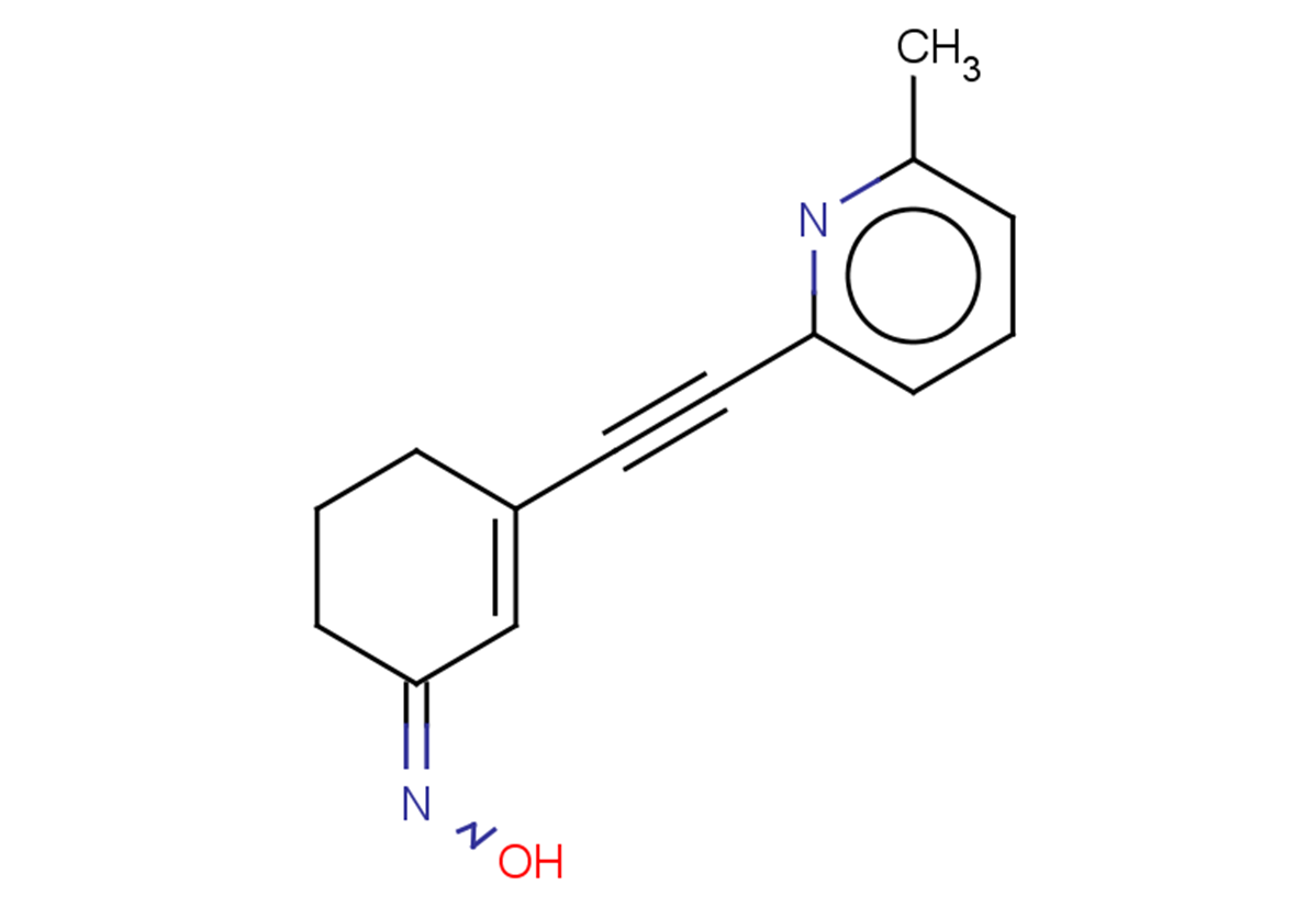 N-{3-[2-(6-methylpyridin-2-yl)ethynyl]cyclohex-2-en-1-ylidene}hydroxylamine