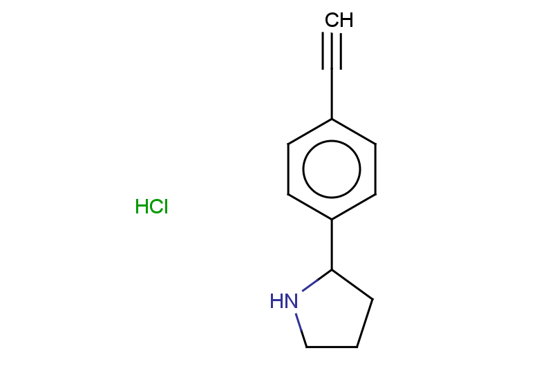 2-(4-ethynylphenyl)pyrrolidine hydrochloride