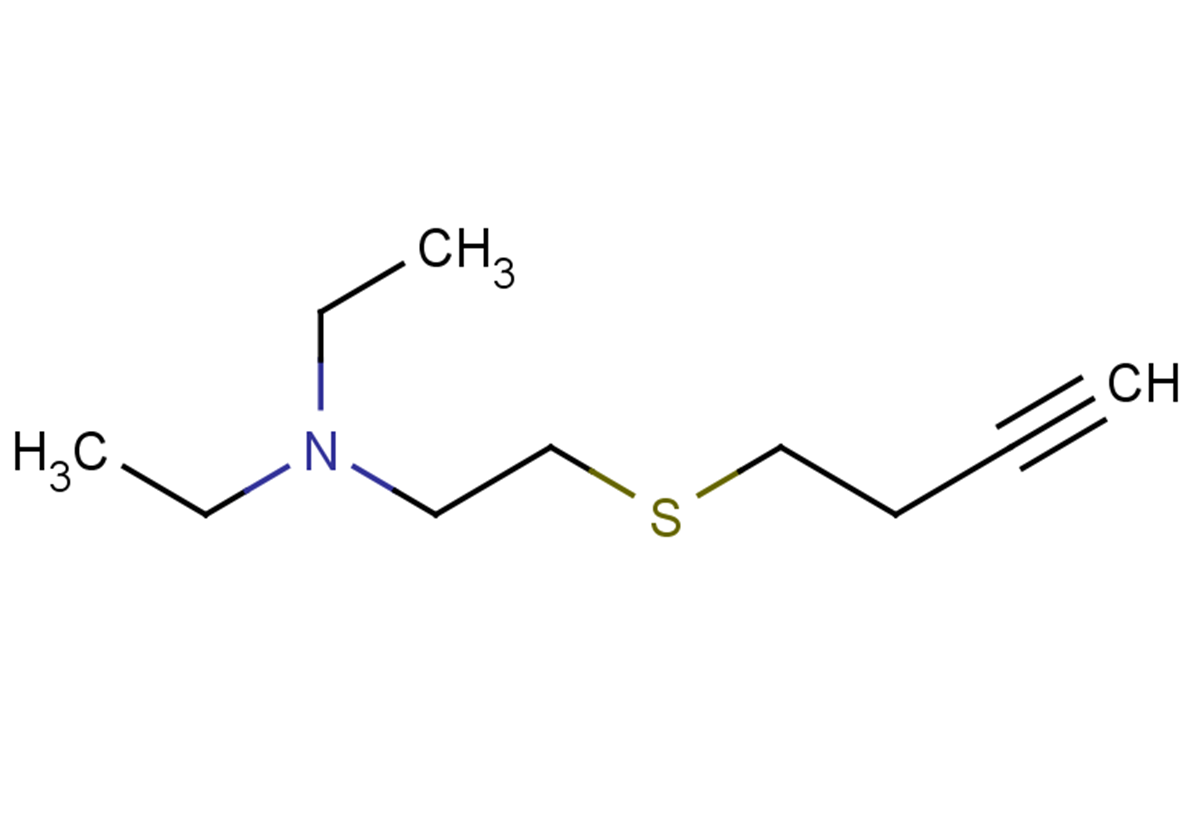 [2-(but-3-yn-1-ylsulfanyl)ethyl]diethylamine
