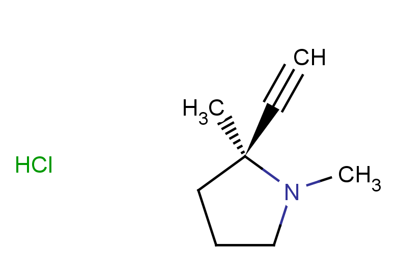 (2S)-2-ethynyl-1,2-dimethylpyrrolidine hydrochloride