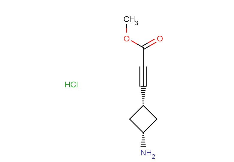 rac-methyl 3-[(1s,3s)-3-aminocyclobutyl]prop-2-ynoate hydrochloride, cis
