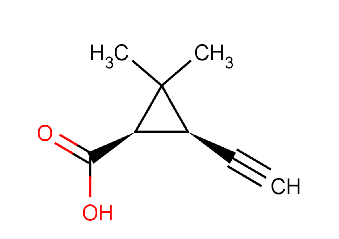 rac-(1R,3R)-3-ethynyl-2,2-dimethylcyclopropane-1-carboxylic acid, cis