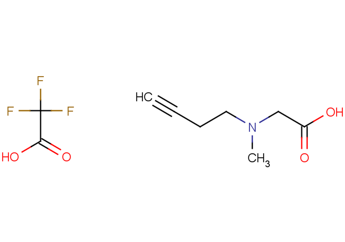 2-[(but-3-yn-1-yl)(methyl)amino]acetic acid, trifluoroacetic acid