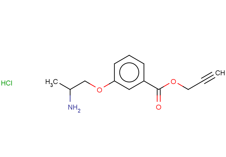 prop-2-yn-1-yl 3-(2-aminopropoxy)benzoate hydrochloride