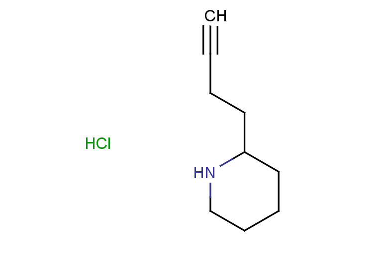 2-(but-3-yn-1-yl)piperidine hydrochloride