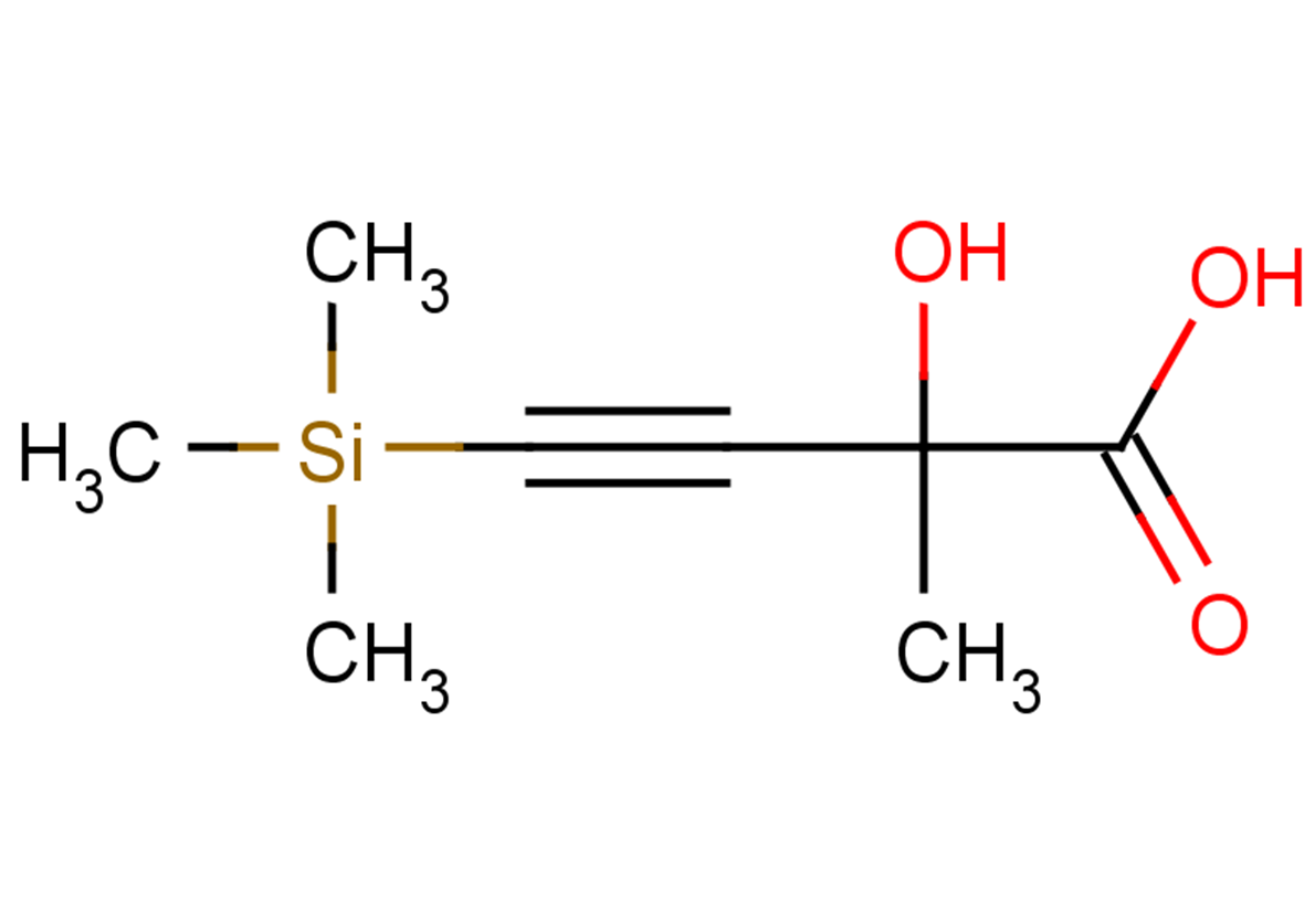 2-hydroxy-2-methyl-4-(trimethylsilyl)but-3-ynoic acid